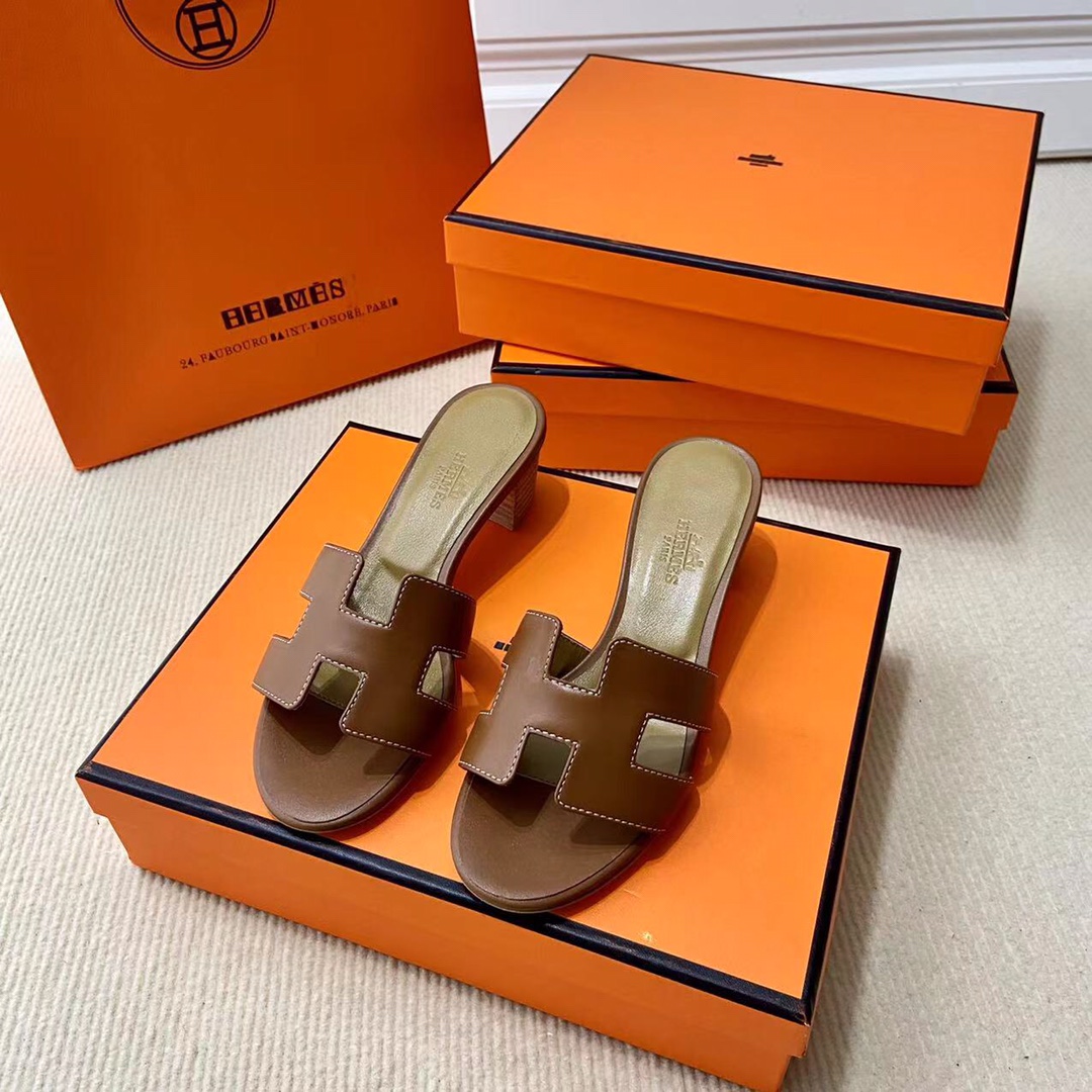 에르메스 올수공 오아시스 슬리퍼 샌들 스위프트 38